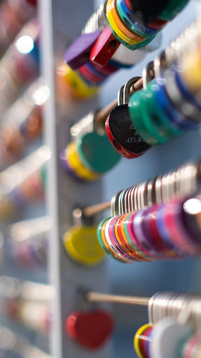 Love locks.