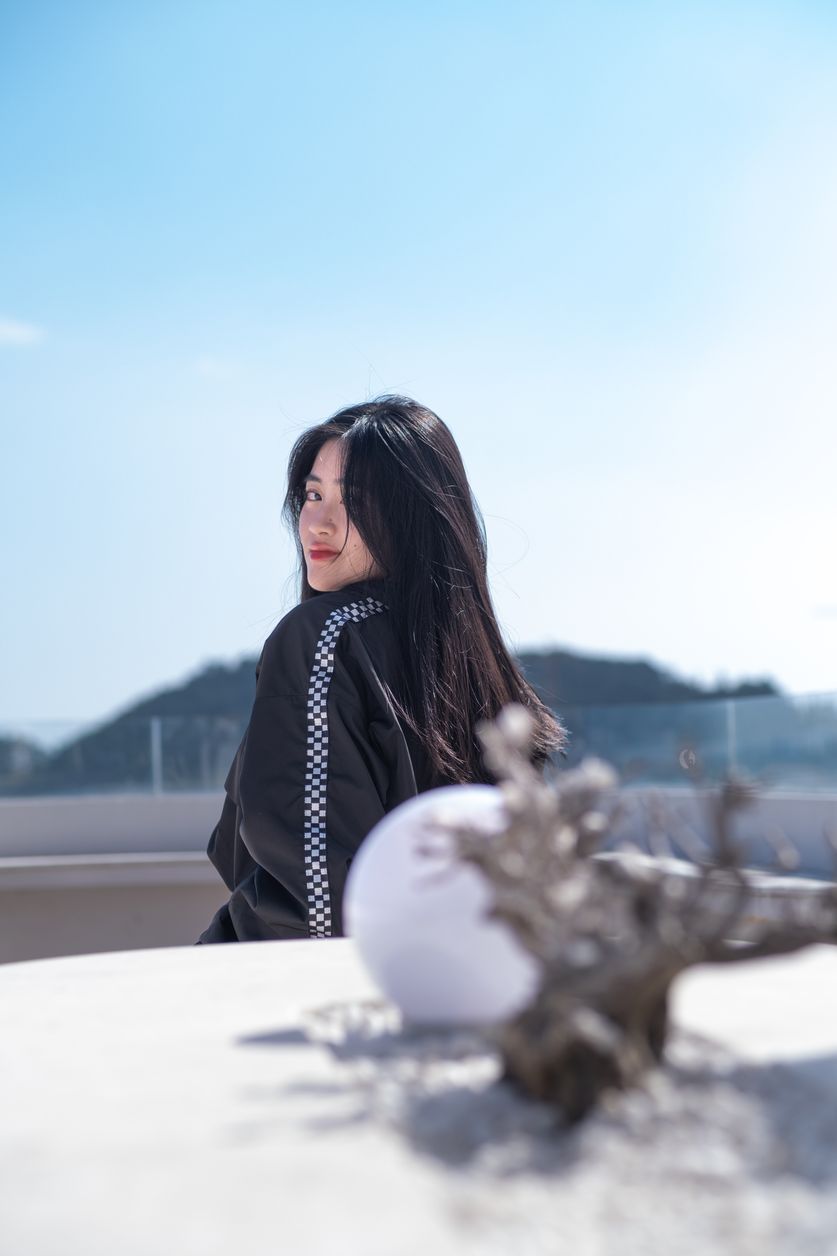 A sunny day out with her.